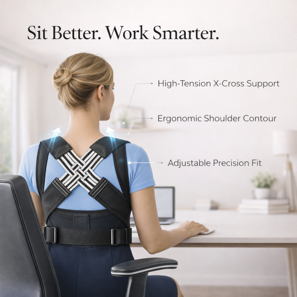 SPINEARIZE™ Adjustable Posture Corrector – Back & Shoulder Support Belt for Men & Women