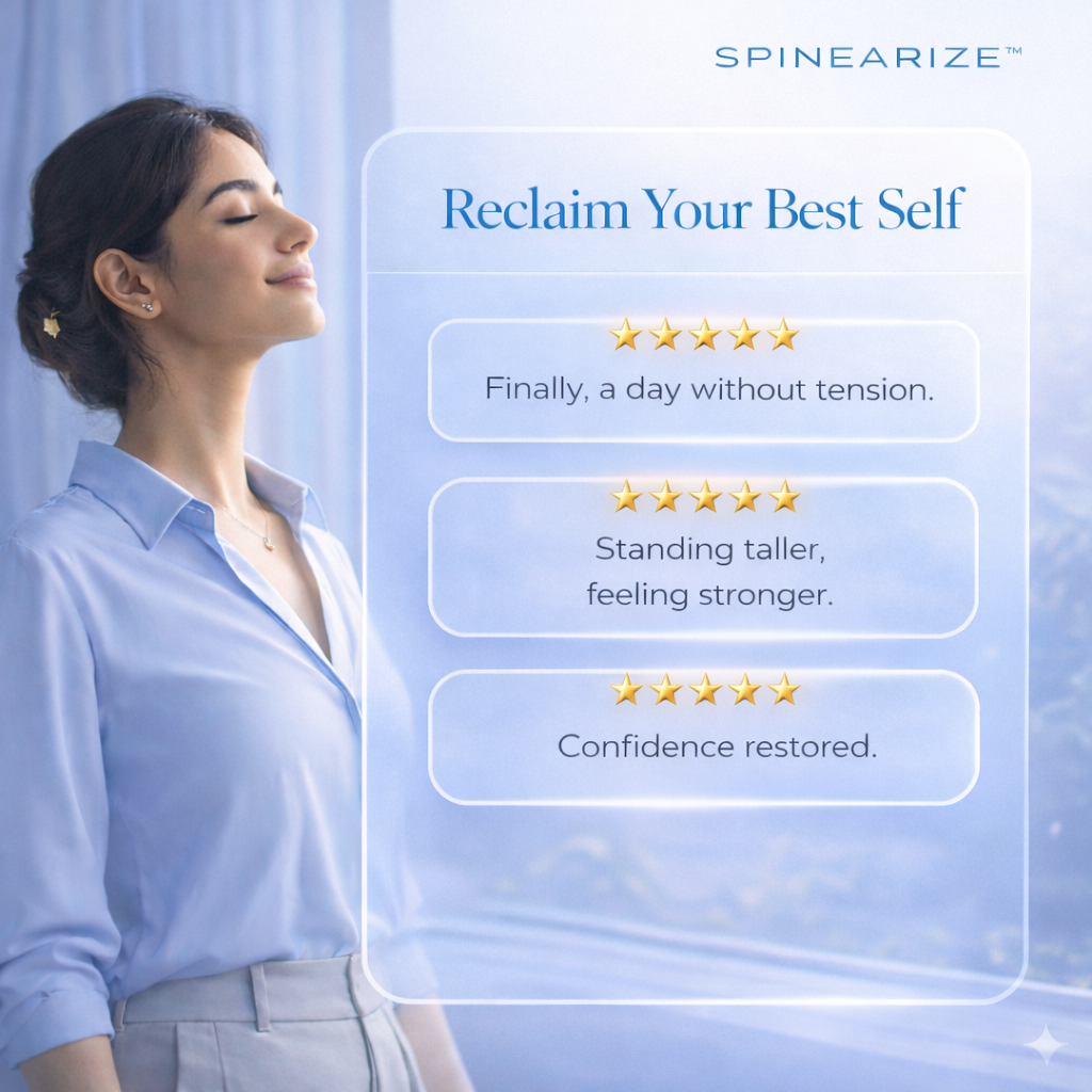 SPINEARIZE™ Adjustable Posture Corrector – Back & Shoulder Support Belt for Men & Women